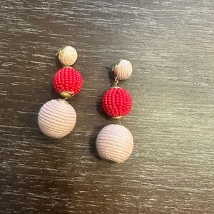 Tuckernuck Jewelry Pink Raffia Lantern Earrings